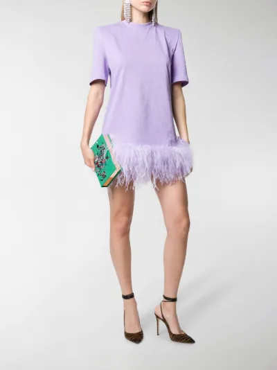 The Attico Abito modello T-shirt viola | MODES