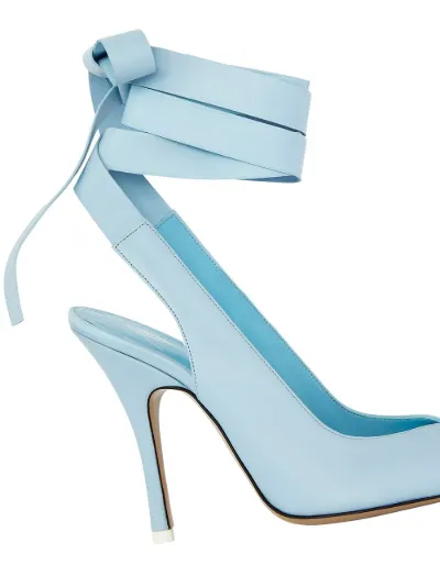 pumps with ankle ties