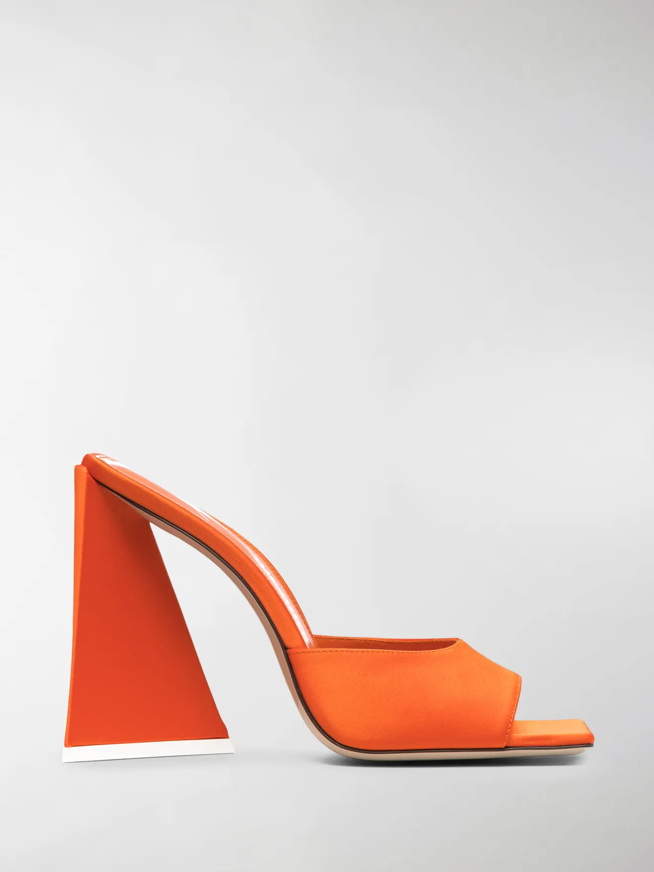 orange mule sandals