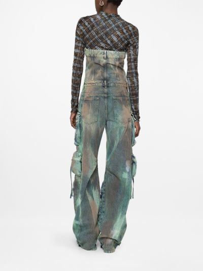 camouflage denim jumpsuit The Attico Eraldo