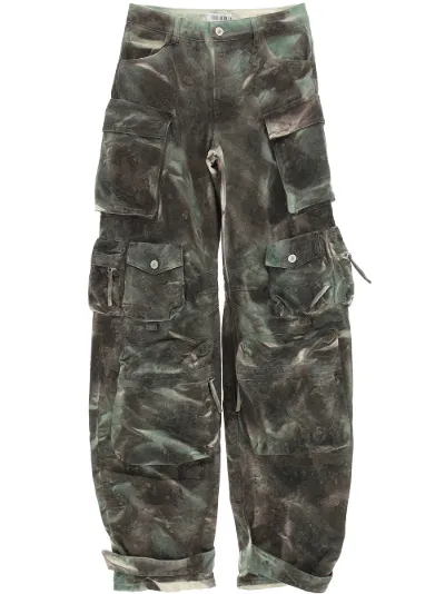 The Attico high-waisted palazzo cargo 