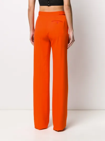 high waist straight trousers