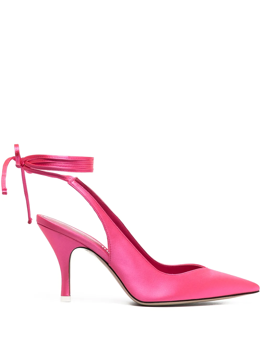 lace-up satin pumps | The Attico 