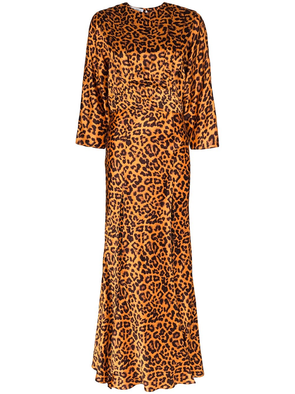 leopard print front slit maxi dress The Attico Eraldo