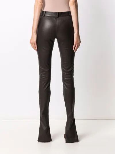 Sale The Attico mid-rise leather 