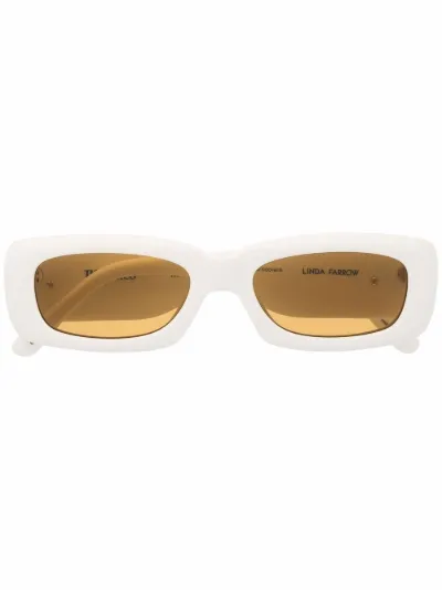 The Attico Occhiali da sole rettangolari Mini Marfa bianco | MODES