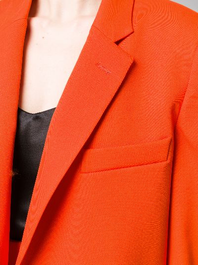 orange blazer coat