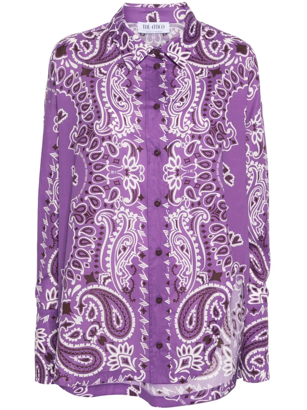 The Attico paisley-print cotton shirt | Eraldo.com PN