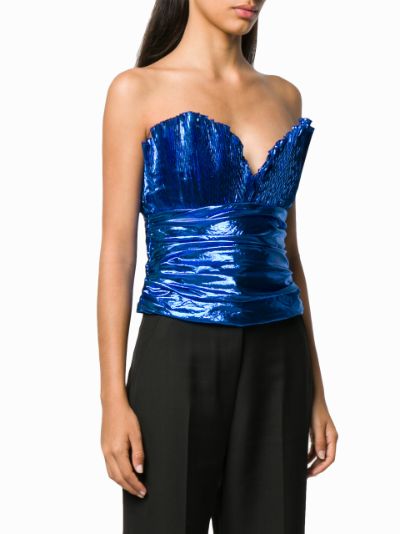 The Attico Pleated Bustier Top women - Glamood Outlet