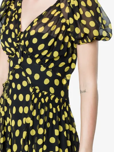 attico polka dot dress