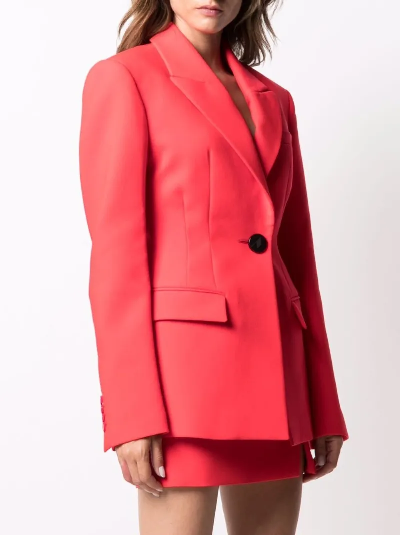tibi red blazer