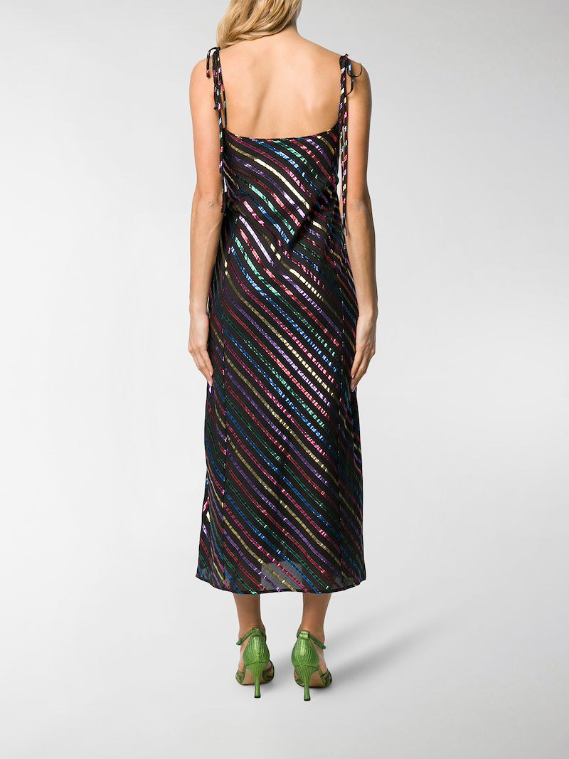 attico striped dress