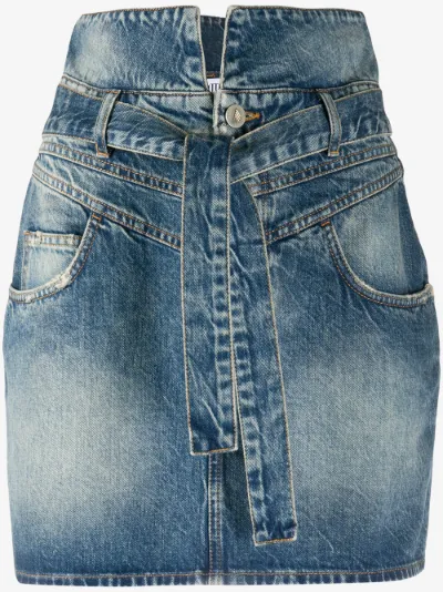 Denim tie skirt Clearance