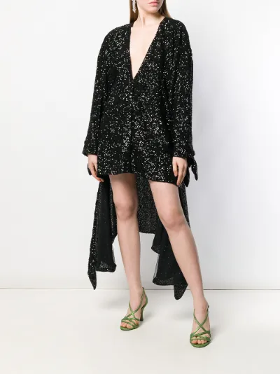 Vestito asimmetrico con paillettes | The Attico | Eraldo.com