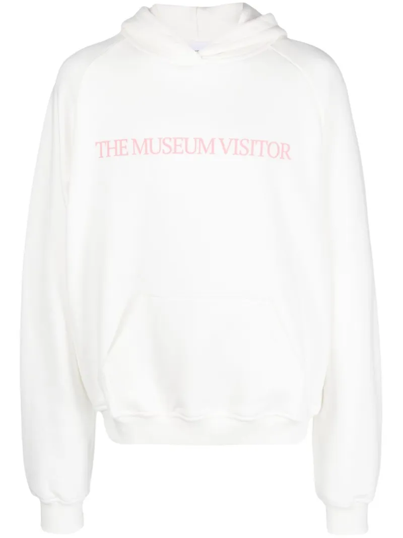 oversized logo-print cotton hoodie | THE MUSEUM VISITOR | Eraldo.com