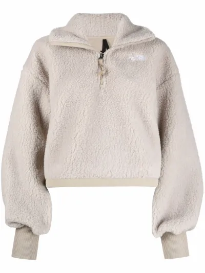 fleece cropped pullover