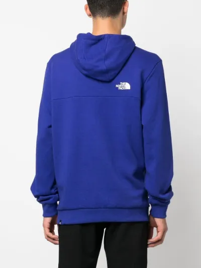 The north face on sale embroidered box logo hoodie