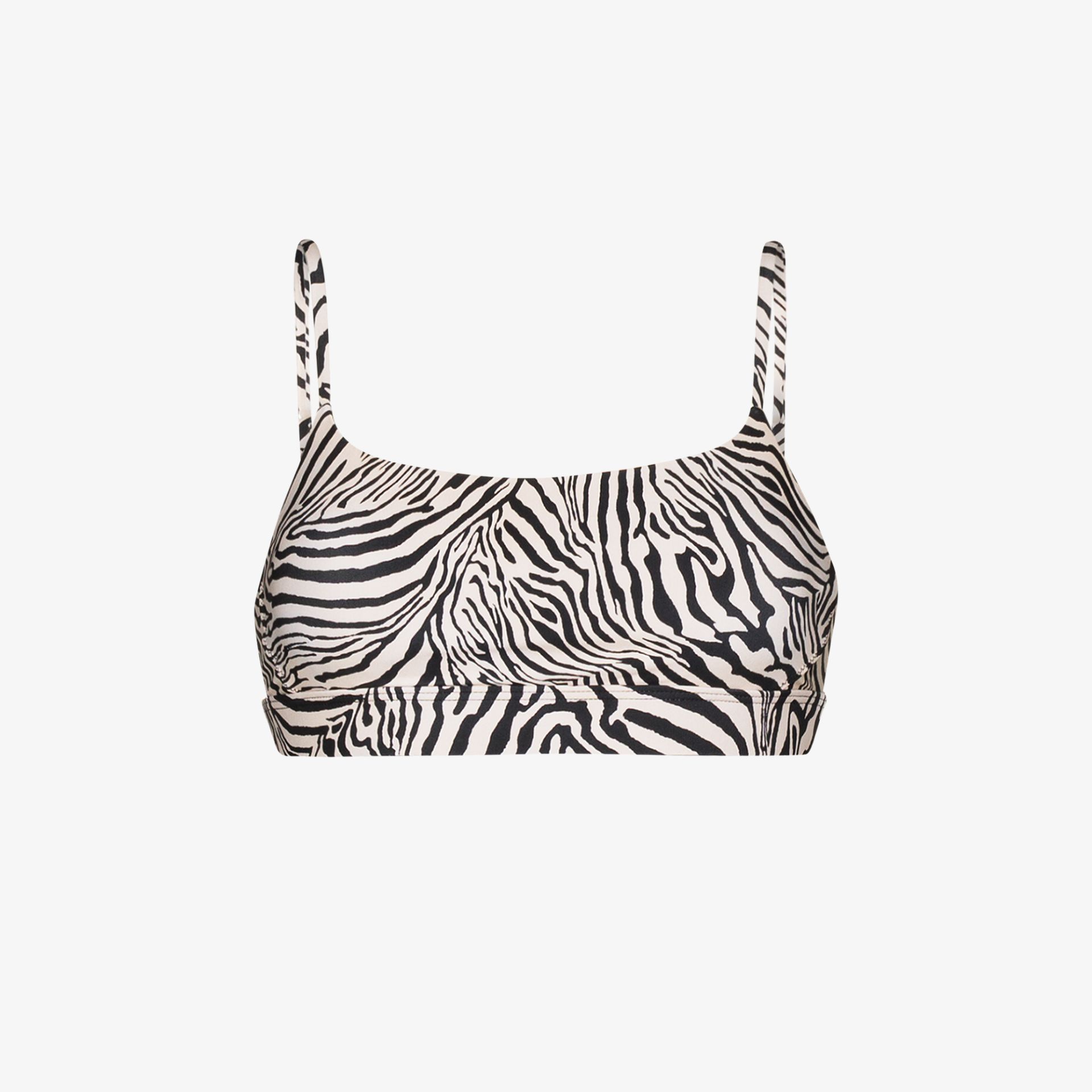 zebra print sports bra