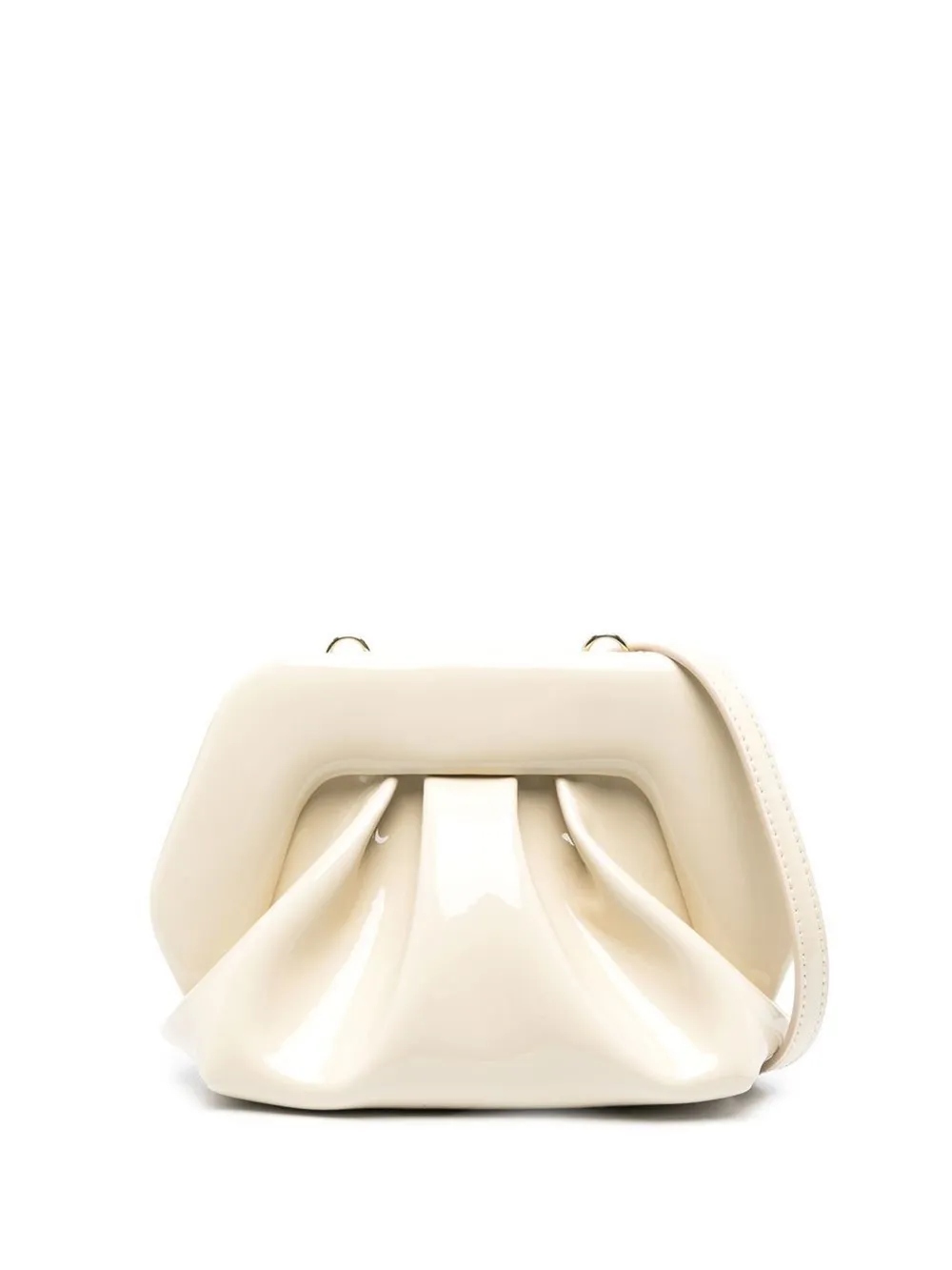 White ruched 2024 clutch bag