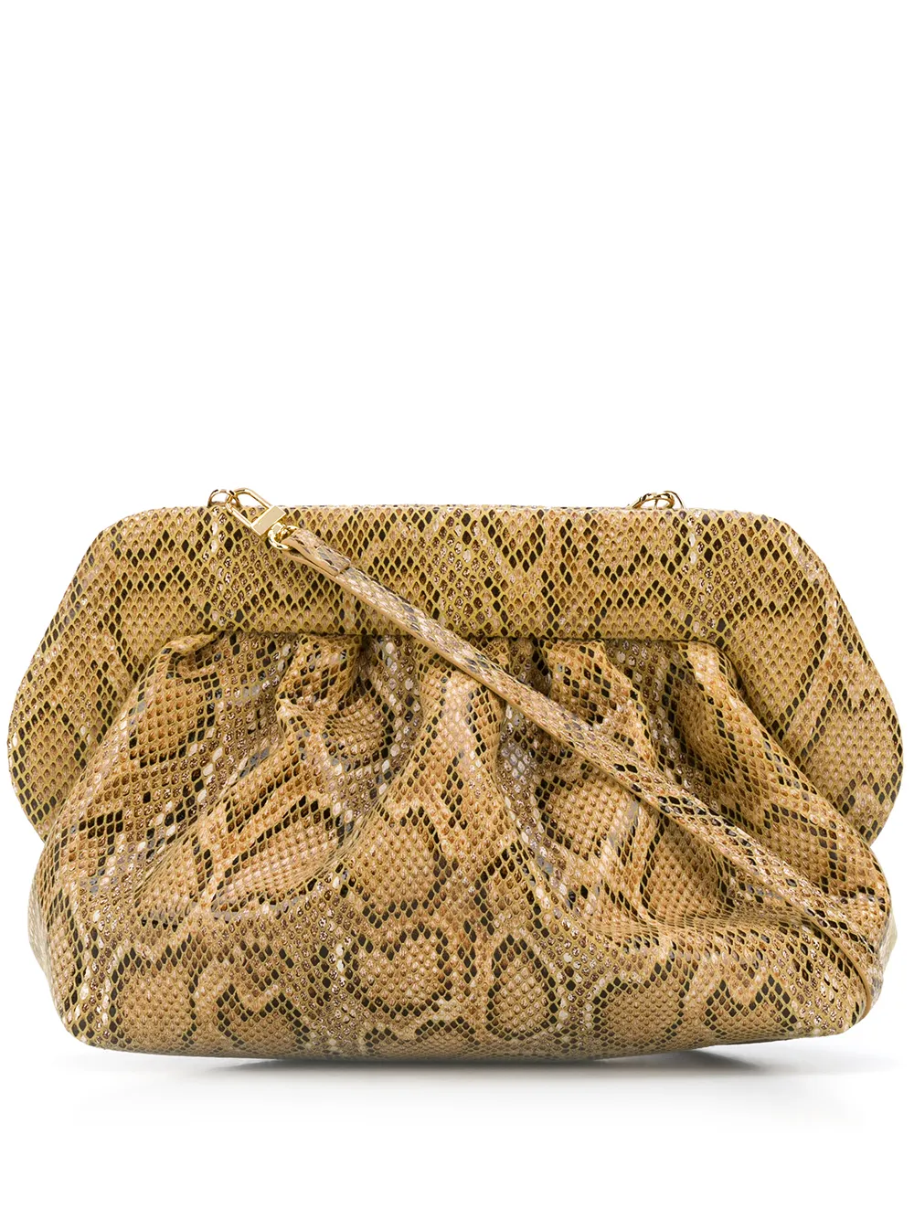 Themoire Sugar python print clutch bag Eraldo FR