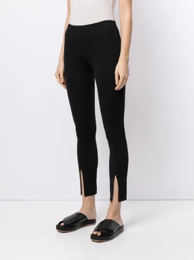slit-hem cropped leggings | Theory 