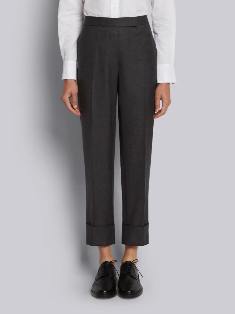 トムブラウンクラッシックダークグレー ステップツイル