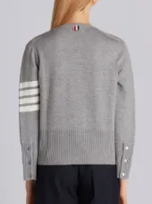 2-in-1 Twin Set In Medium Grey Fine Merino Wool