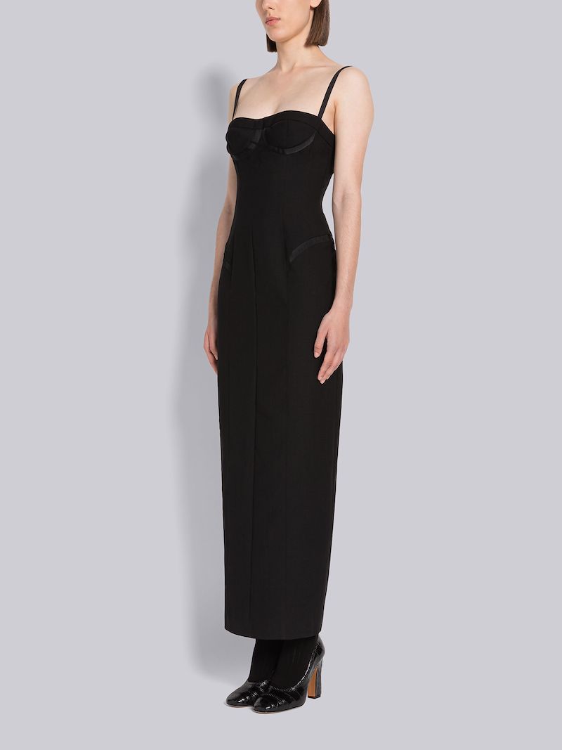 2-Ply  Fresco Tipping Corset Pencil Dress