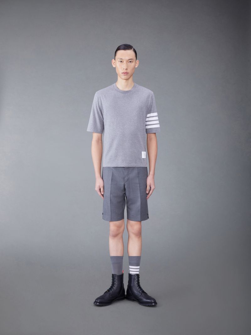 ジャージー2003 4バーTシャツグレー | Thom Browne 公式オンラインサイト