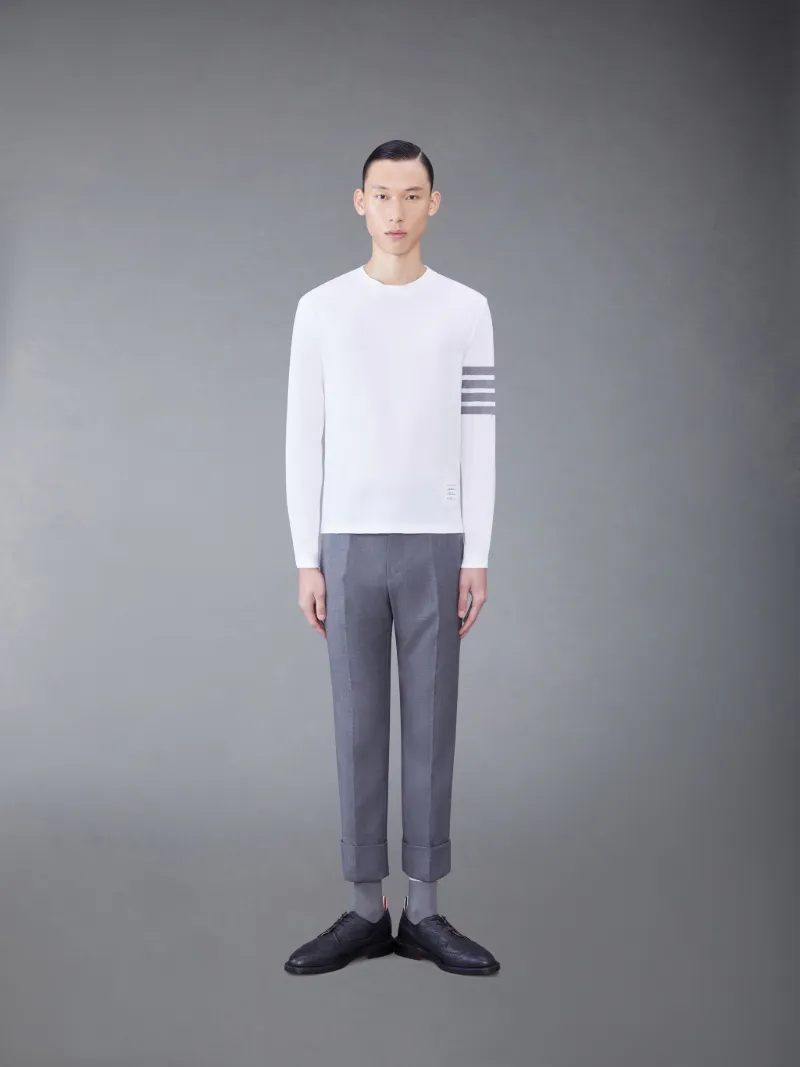ジャージー2003 4バーTシャツホワイト | Thom Browne 公式オンラインサイト 