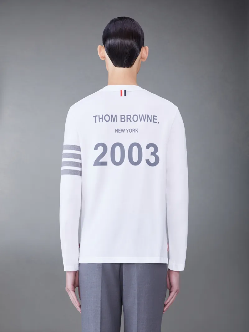 ジャージー2003 4バーTシャツホワイト | Thom Browne 公式オンラインサイト 