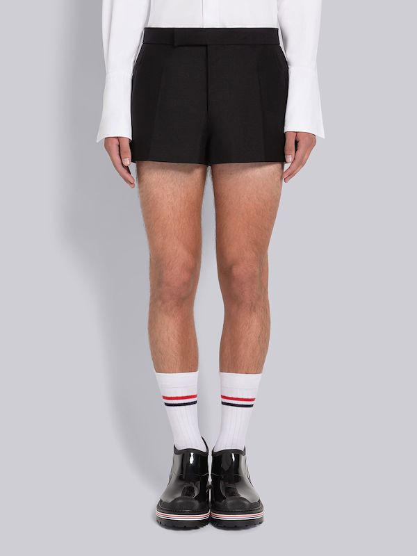 3-PLY WOOL MOHAIR MINI BACK STRAP SHORT