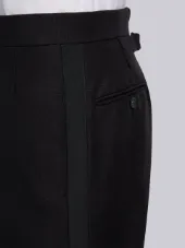 ボウタイ付きクラシックタキシード グログランタイピング 3PLY ウールモヘア