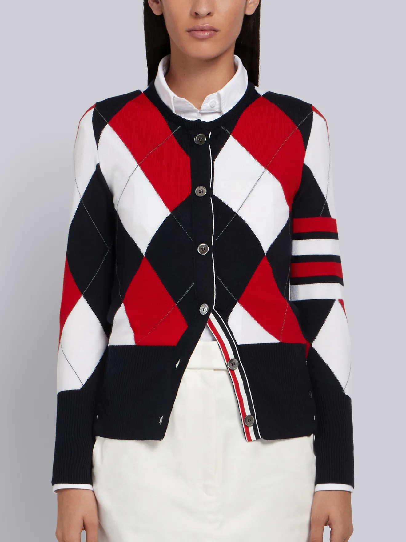 Crew neck argyle hot sale