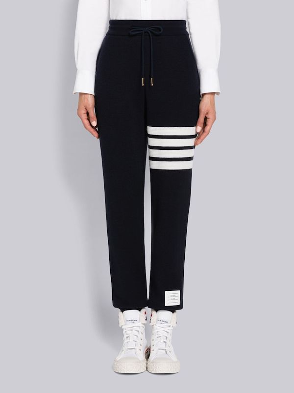 4-Bar drawstring track pants