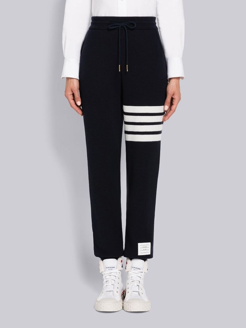 4-Bar drawstring track pants