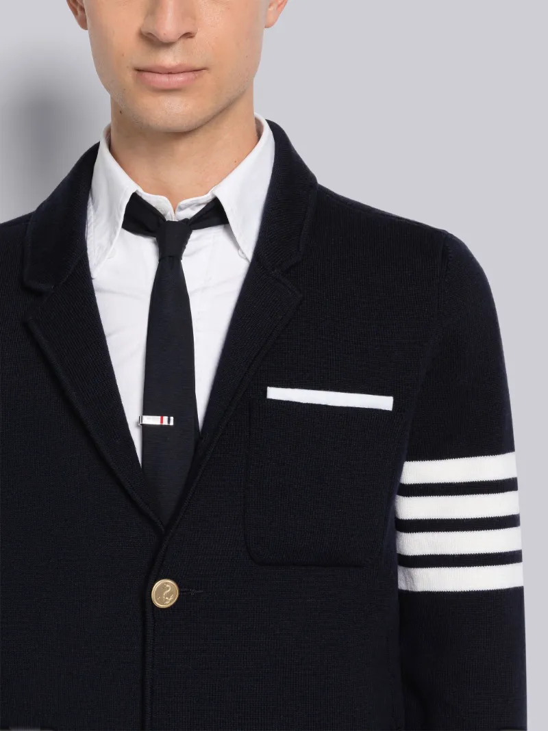 4-Bar knit blazer