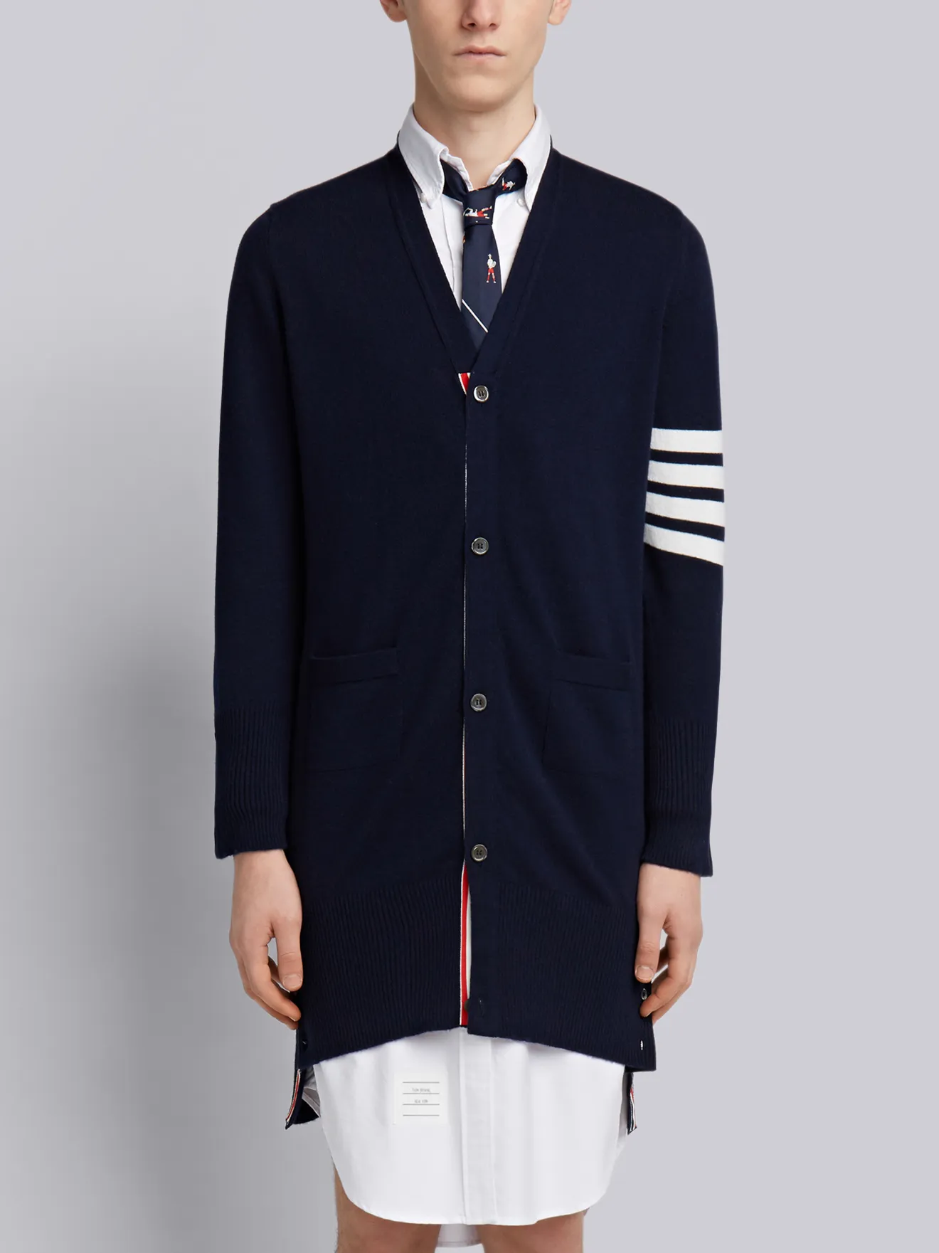 thom browne long cardigan