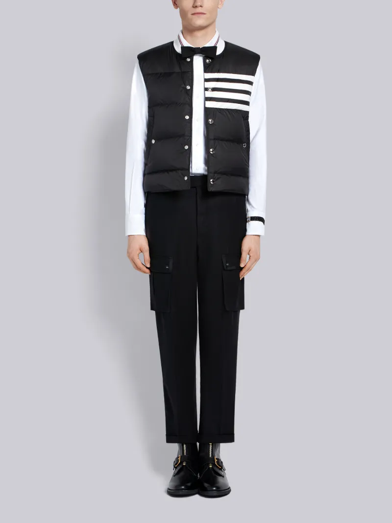 4-Bar Matte Nylon Down Vest 4-Bar Matte Nylon Down Vest