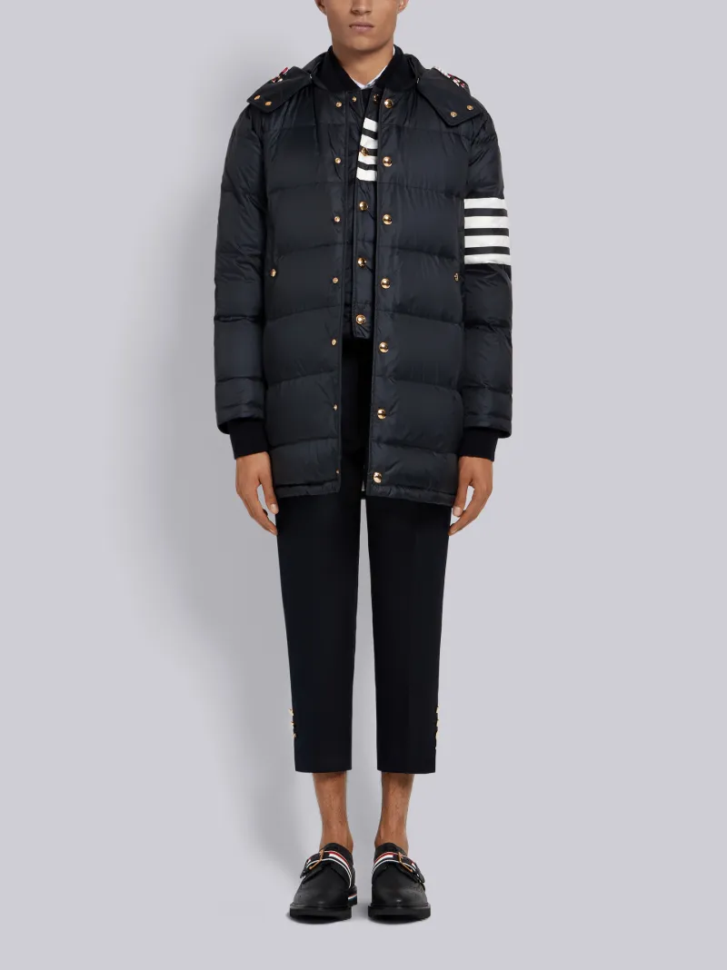 4-Bar Matte Nylon Down Vest|Thom Browne