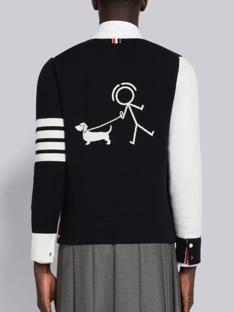 Thom browne hot sale dog cardigan