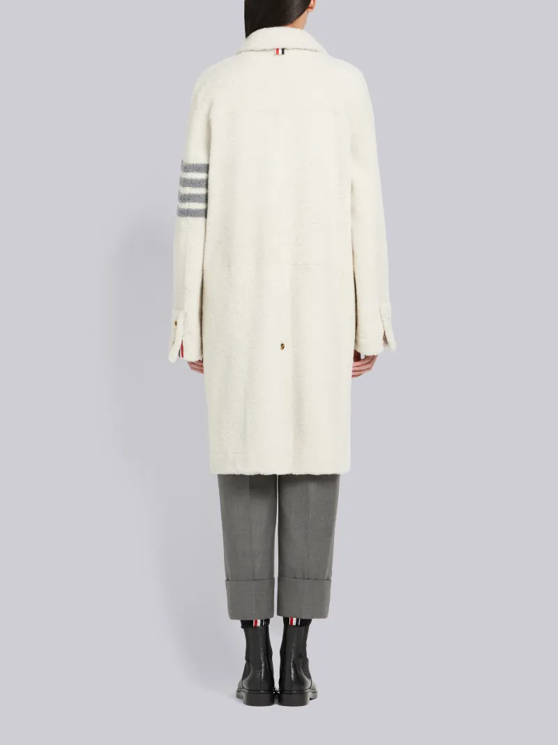 4-Bar Narrow Oversized Sack Overcoat