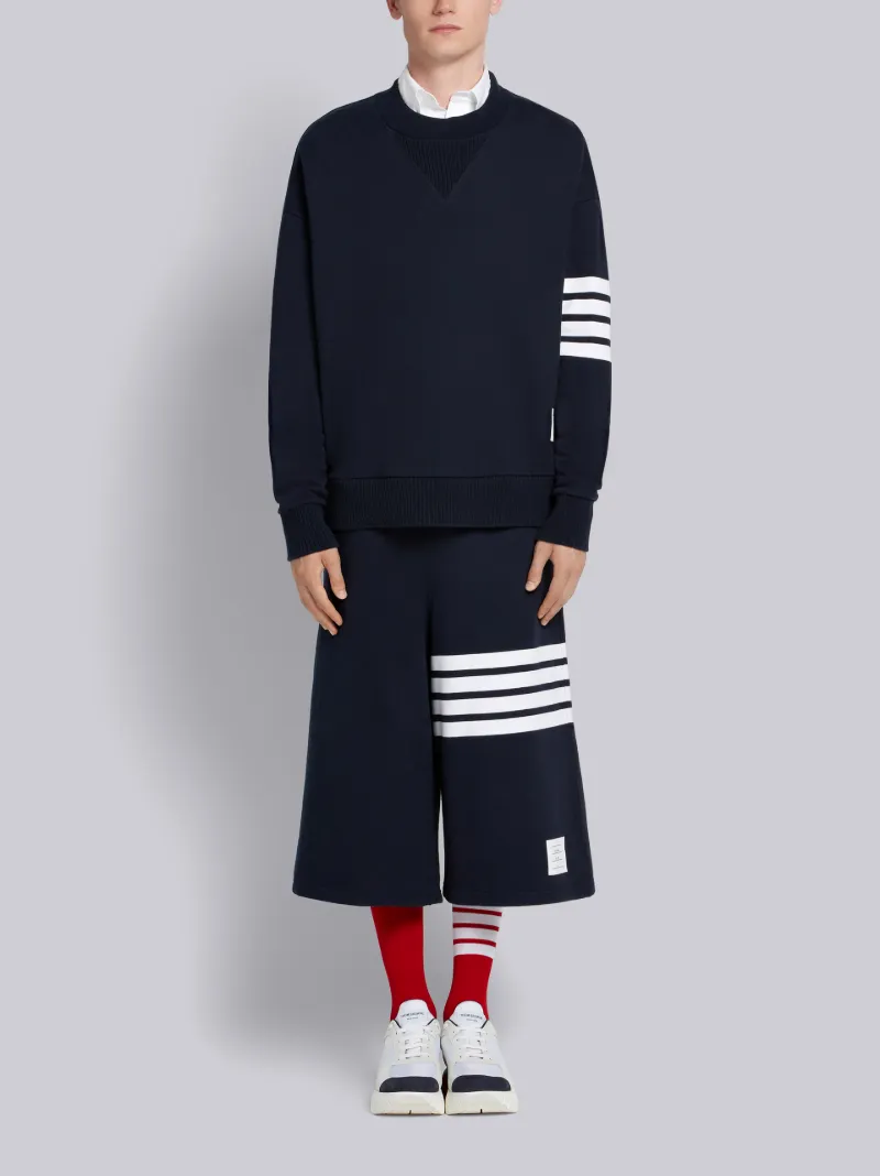 4-Bar Oversized Sweatshirt