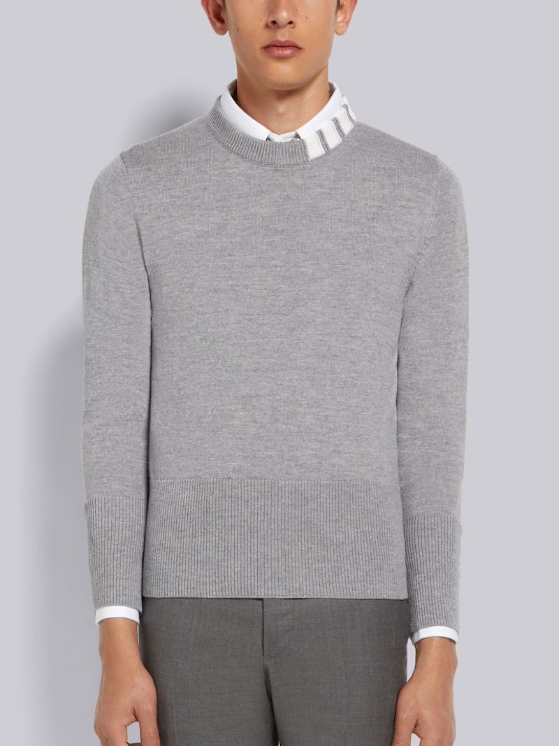 4-Bar panelled wool jumper