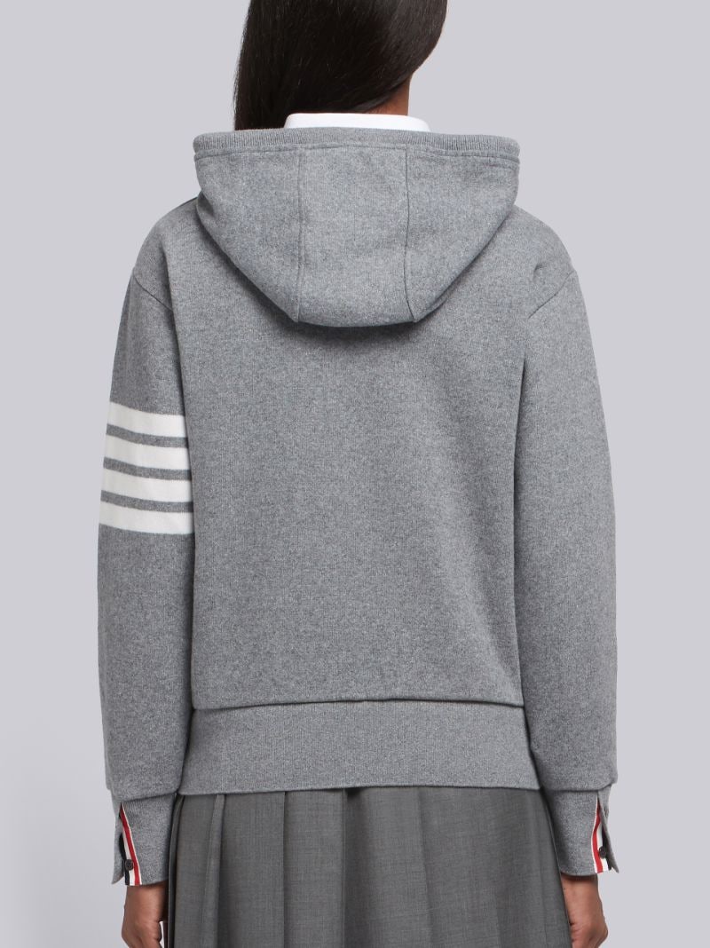 4-Bar Relaxed Cashmere Hoodie