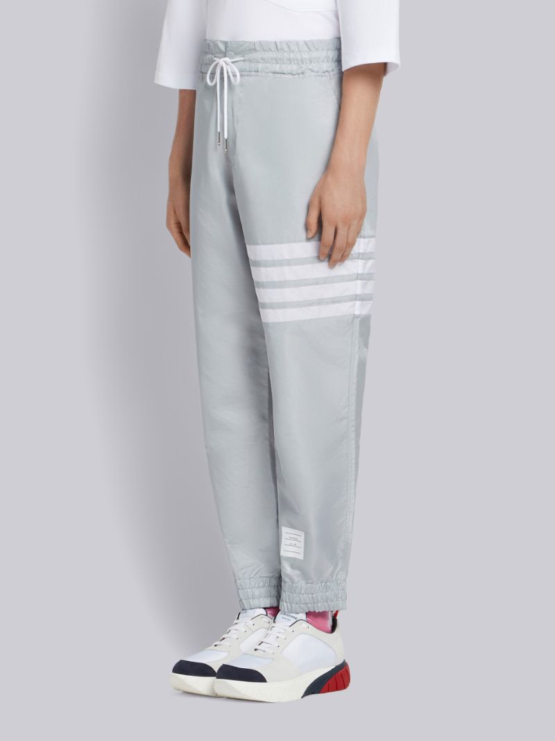 color block pockets drawstring slim fit track pants