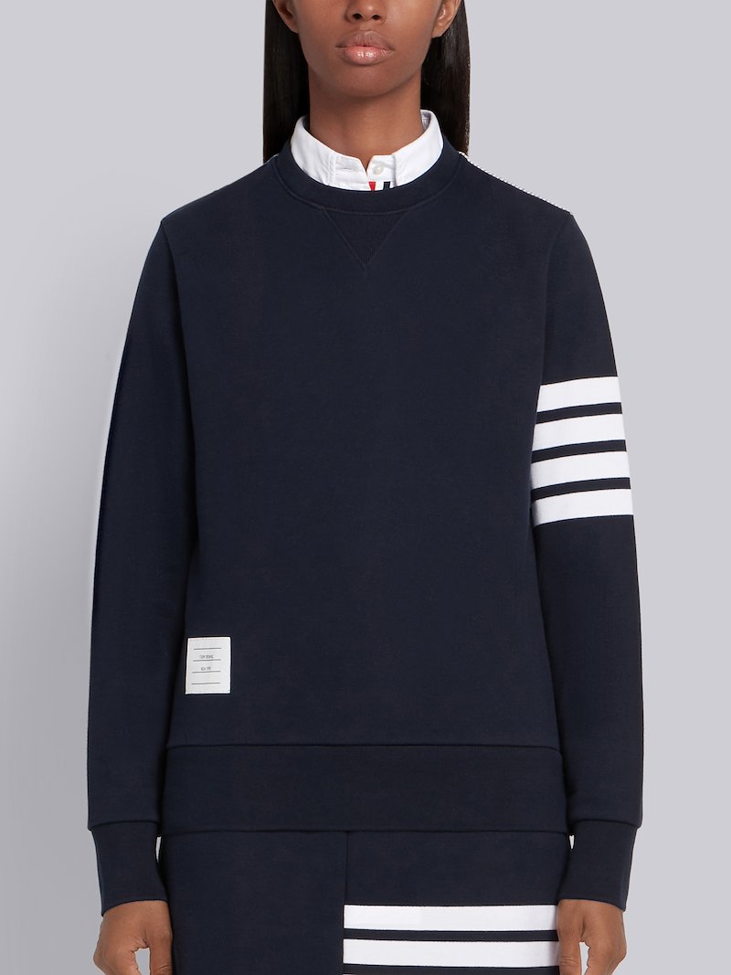 4 Bar Shirting Patchwork Pullover Thom Browne