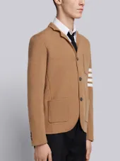 4-bar Stripe Camel Hair Sport Coat