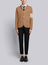 4-bar Stripe Camel Hair Sport Coat