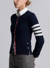 4-bar stripe cardigan